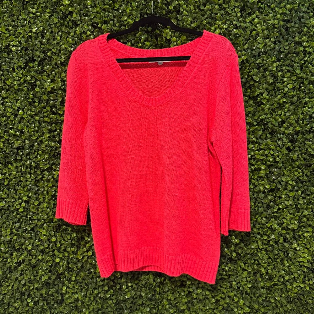 bright pink swater